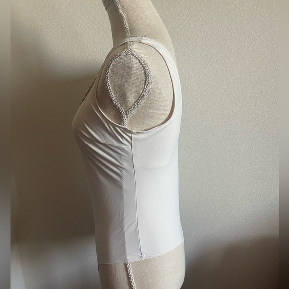 NWOT Victoria Secret Embellished White Bodysuit, Size Large - Picture 3 of 13